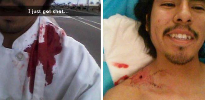 Man Shot in Mesa Took the Time to Take a Selfie