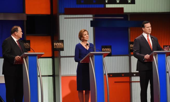 Fiorina Snipes at Clinton in GOP Undercard Debate