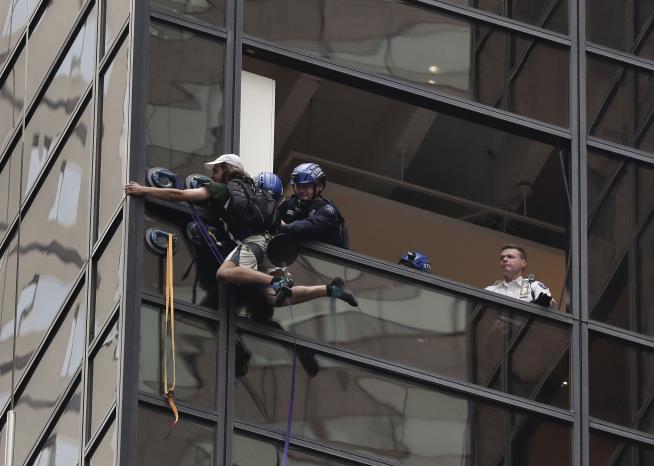 Real-Life Spider-Man Climbs Trump Tower
