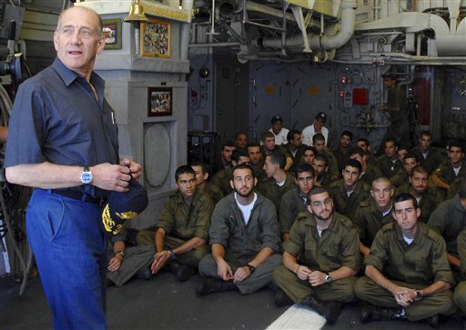 Barak Calls for Olmert to Quit