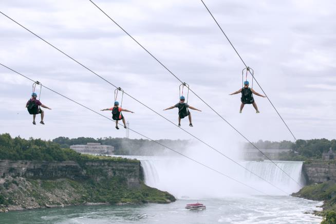 Whee! Niagara Falls Jumps on Zipline Trend
