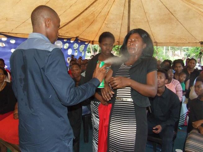 Pastor Sprays Insecticide in Followers' Faces to 'Heal'