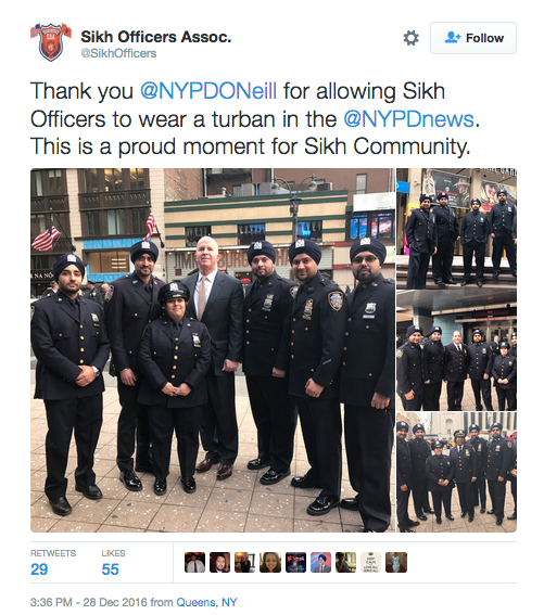 NYPD Cops Get OK to Sport Turbans, Beards for Religion