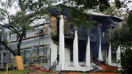 Fire Guts Mansion of Texas Governor
