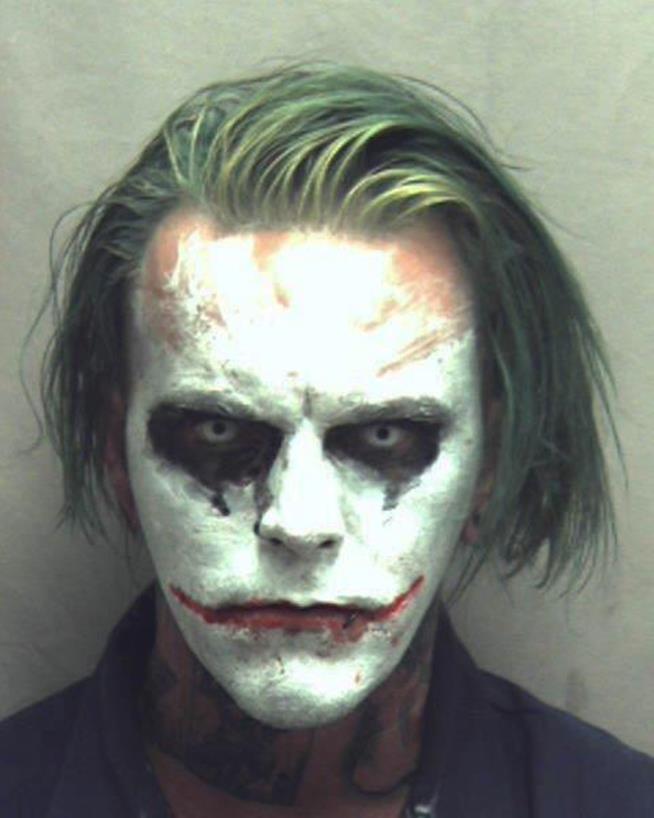 Police Arrest Man Carrying Sword, Dressed as Joker