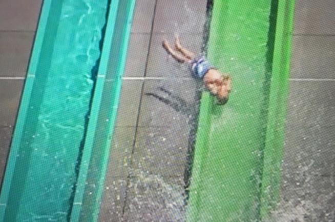 Boy Survives Plunge From Water Slide