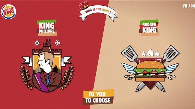 Cheeky Burger King Ad Not Flying With Royals in Belgium