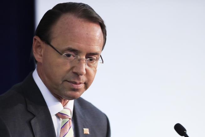 Report: Rosenstein Wanted to Record, Oust Trump