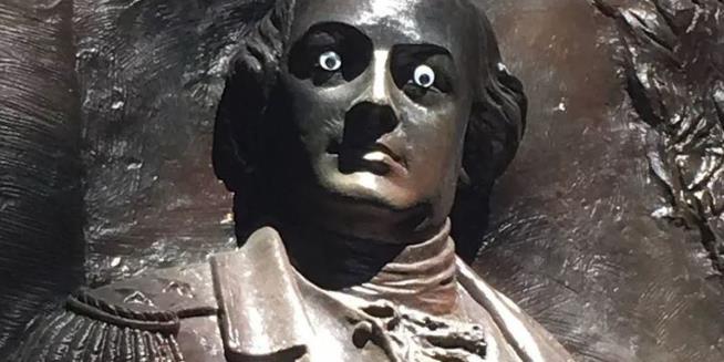 Someone Put Googly Eyes on Statue, City Is Not Amused