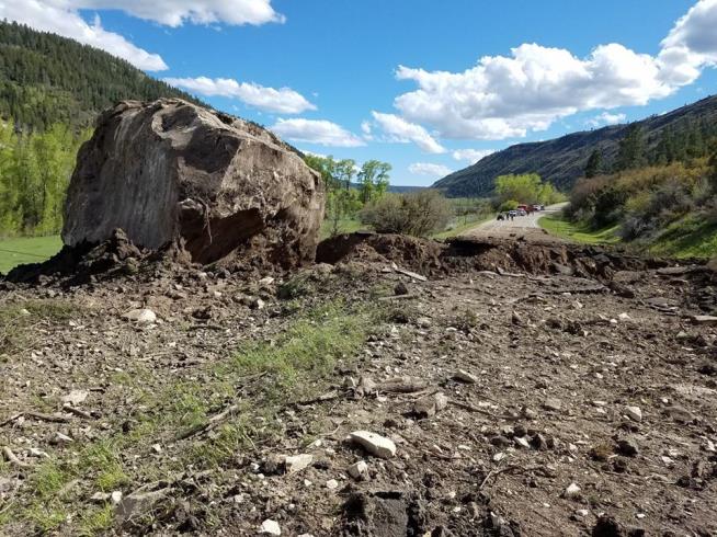 Massive Boulders Destroy Section of Colorado Highway