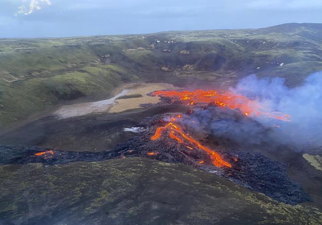 Long-Dormant Volcano Erupts in Iceland