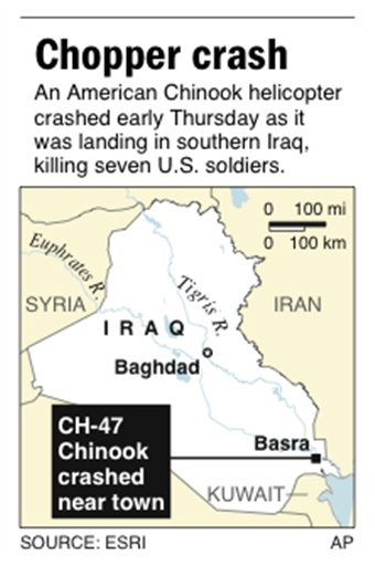 7 US Soldiers Killed in Iraq Copter Crash
