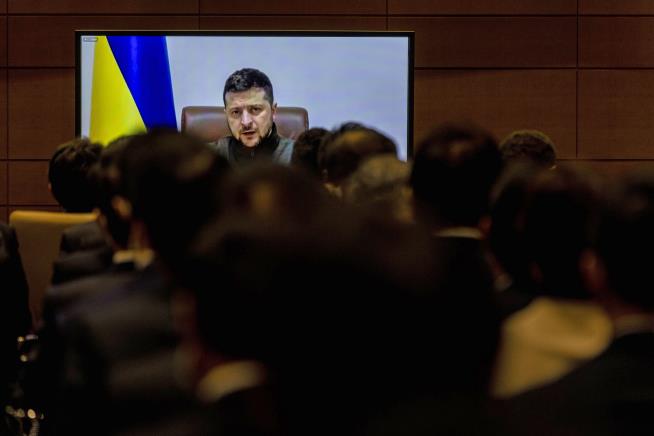 Zelensky Calls for Rallies Worldwide to Support Ukraine