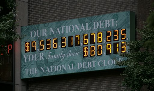 Times Square Debt Ticker Runs Out of Numbers