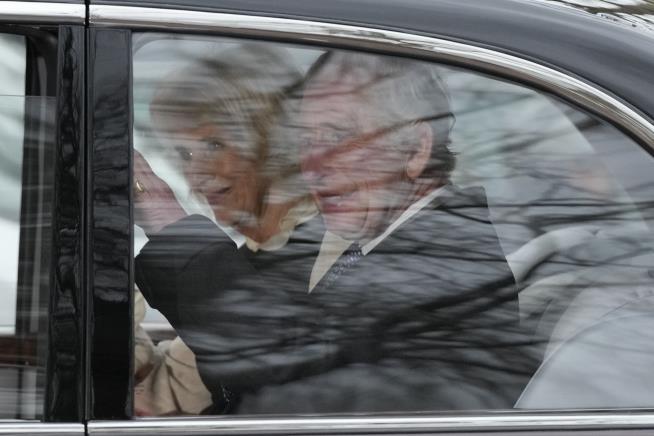 Prince Harry Arrives to Visit King Charles