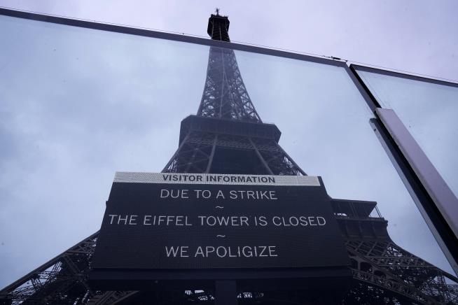 'Due to a Strike, the Eiffel Tower Is Closed. We Apologize'