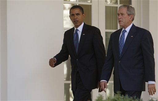 Bush, Obama Camps at Odds on Rescue Plans