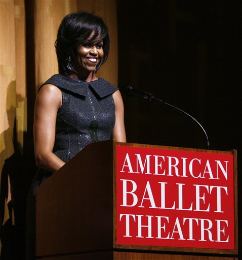 First Lady Praises Arts on NYC Visit