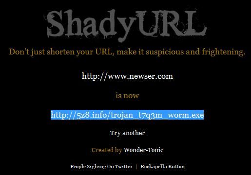 New Site Creates Purposely Scary Shortened URLs