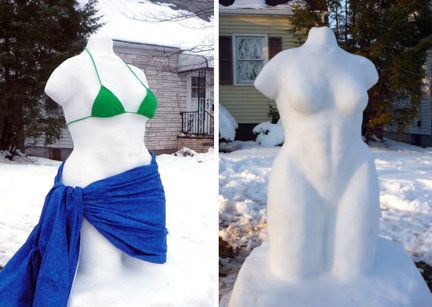 NJ Family Ordered to Cover Snow Babe