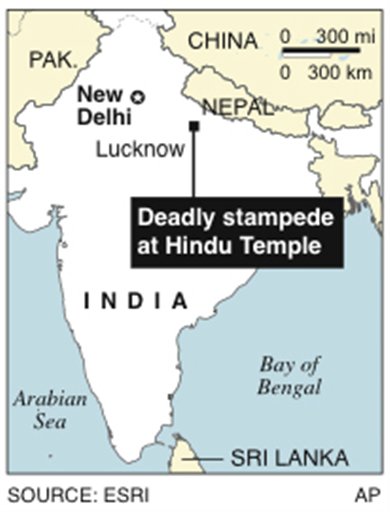 Indian Temple Stampede Kills 63