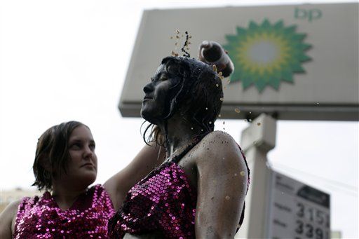 Protesters Descend on BP Stations