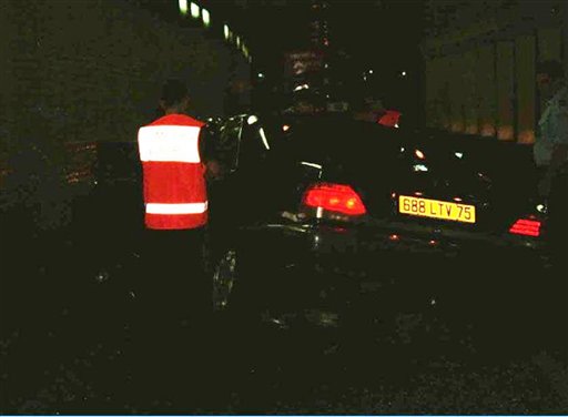 Dark Car Spotted in Diana Crash