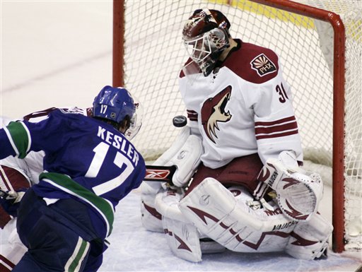 Minus Luongo, Canucks Cave to Coyotes 4-3