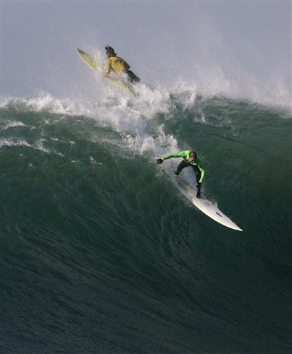 Surfers Dare Mavericks' Waves