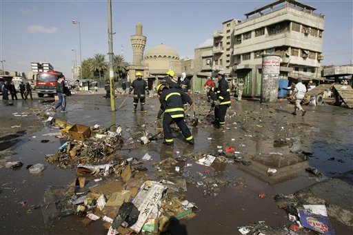 98 Dead in Baghdad Bombings