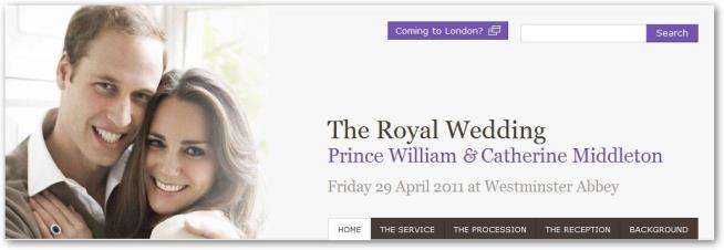 Prince William, Kate Middleton Launch Official Royal Wedding Website