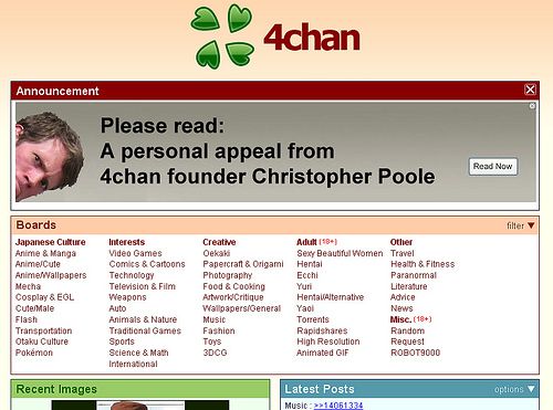 4Chan's Moot: We're Not All 'Young Rambunctious Males'