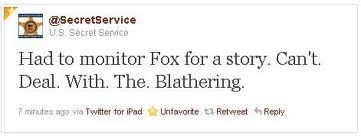 Secret Service Sorry for Anti-Fox Tweet