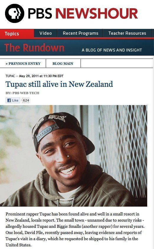 Hacked PBS: Tupac's Alive