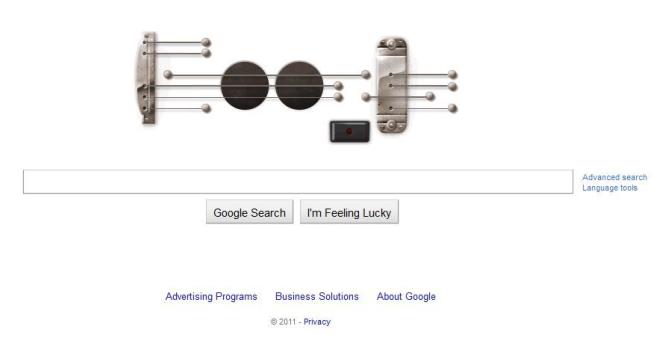 Google Les Paul Doodle Actually Plays Music