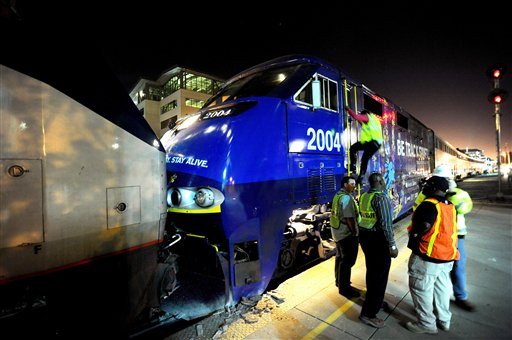 16 Hurt in California Amtrak Crash