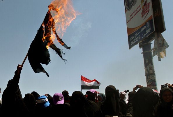 Yemeni Women Burn Veils in Protest Against Ali Abdullah Saleh