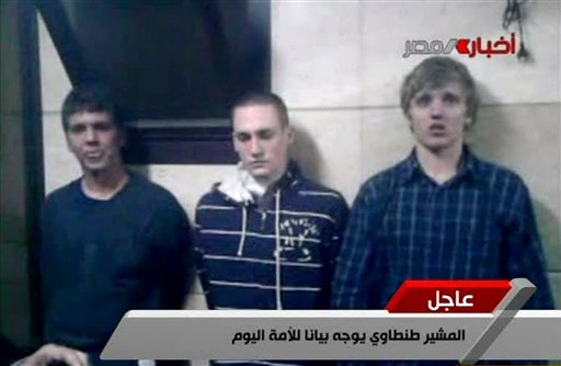 Arrested US Students Luke Gates, Derrik Sweeney, and Gregory Porter Leave Egypt