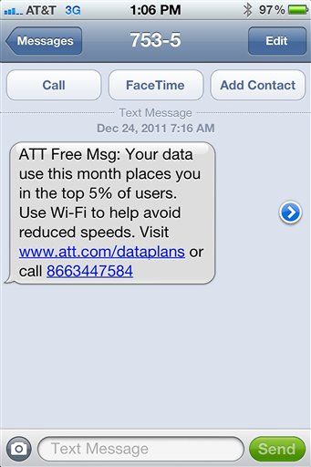 AT&T Customers Stunned by 'Unlimited Data' Limit