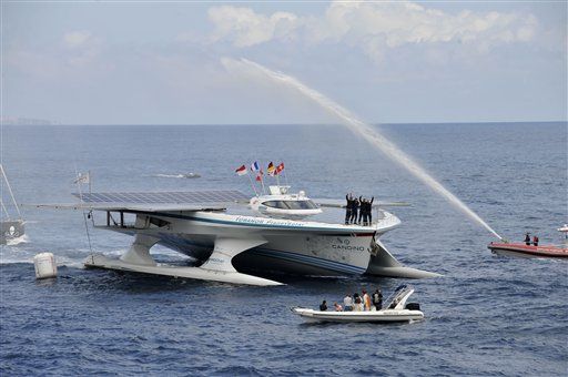 Solar-Powered Vessel Travels 'Round the World
