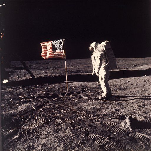 NASA Flags Still Upright on Moon