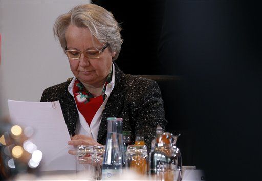 PhD Stripped From German Education Minister