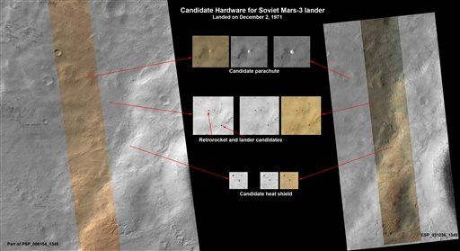 Amateurs Find Mars Lander Lost 42 Years Ago
