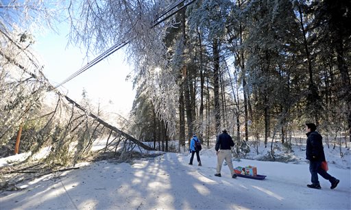 Power Outages Dragging On in Maine, Michigan