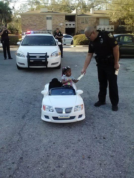 Cops Ticket Speeding Toddler —in Toy Car