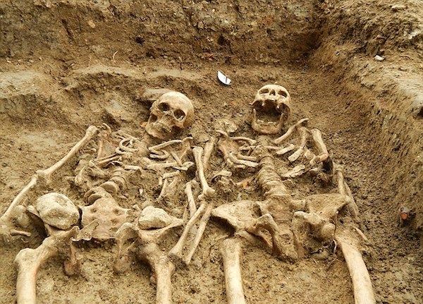 Skeletons Holding Hands for 700 Years