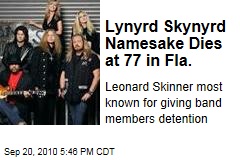 Lynyrd Skynyrd Namesake Dies at 77 in Fla.
