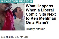What Happens When a Liberal Comic Sits Next to Ken Mehlman On a Plane?