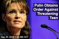 Palin Obtains Order Against Threatening 'Stalker'