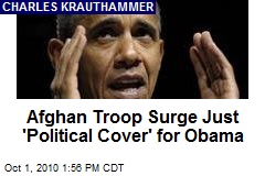 Afghan Troop Surge Just 'Political Cover' for Obama